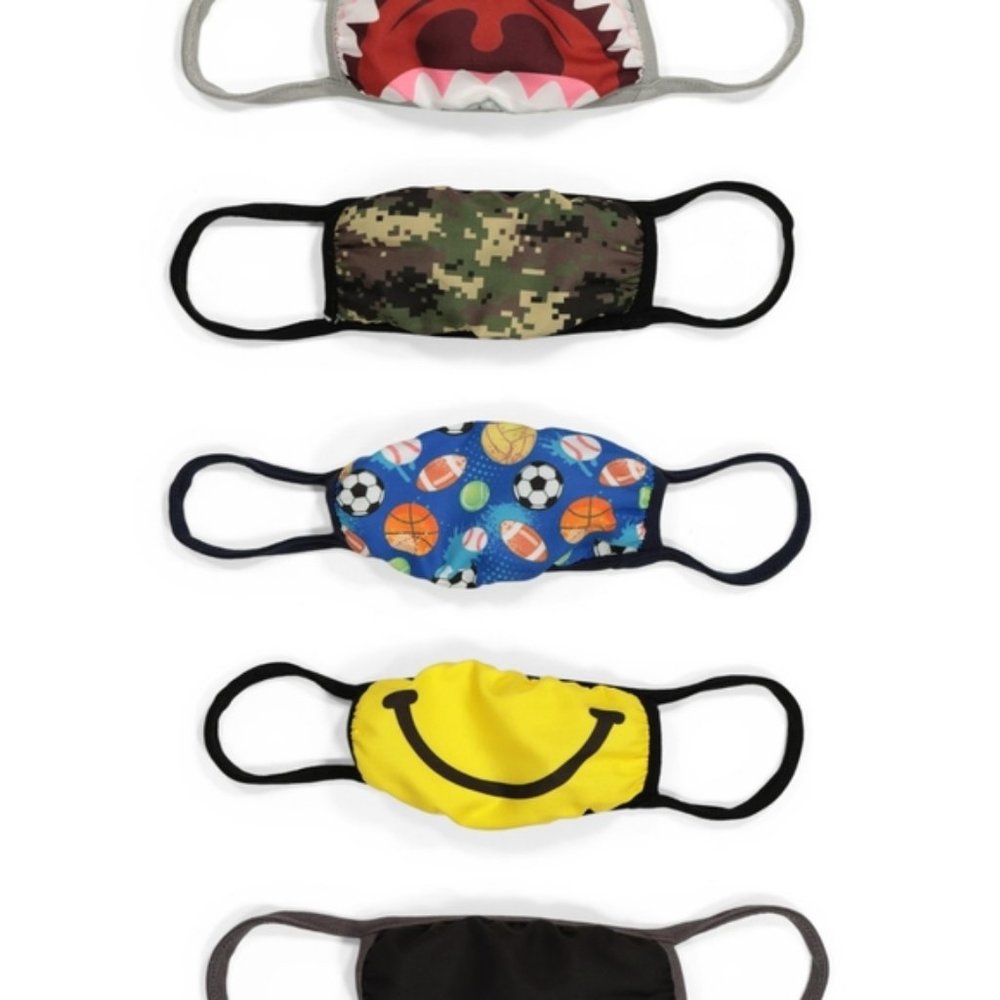 New 1 pack Addie & Tate kids boy's cloth reusable‎ face masks - Picture 3 of 3